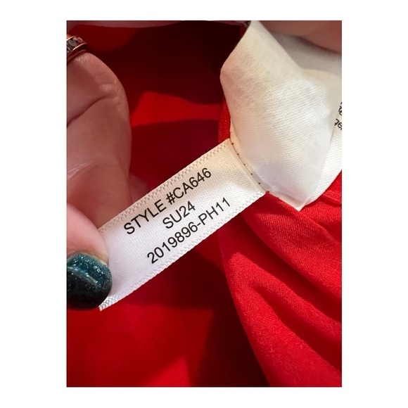 J. Crew Palermo Vintage Red High-neck sheath dress stretch linen Size 6Tall NEW - Picture 10 of 15